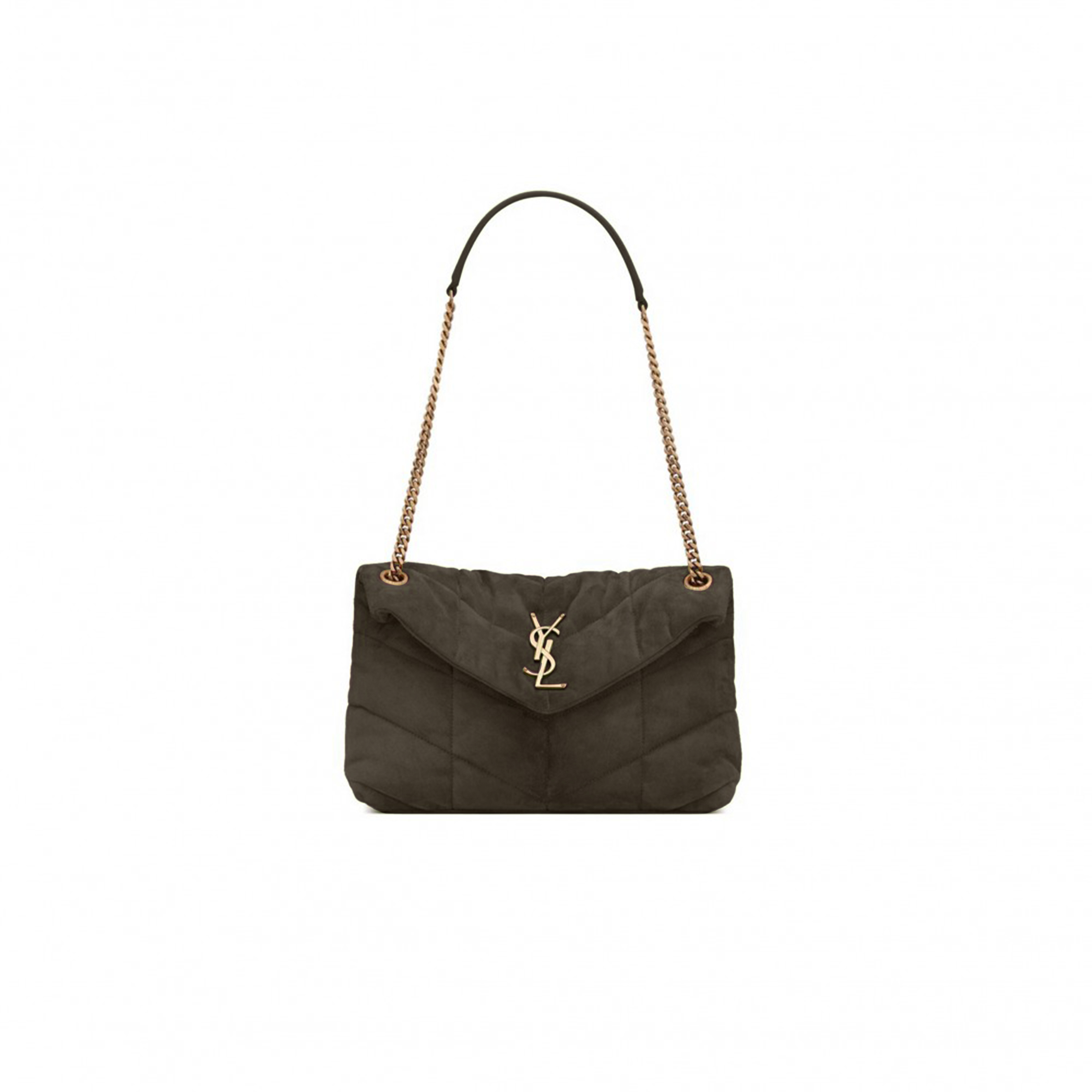 YSL PUFFER SMALL IN SUEDE 577476 (29*17*11cm)